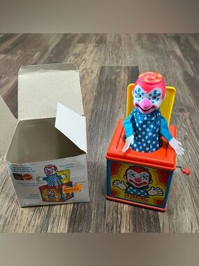70’s Mattel preschool Jack in the Music Box clown VIDEO made in 🇺🇸 USA